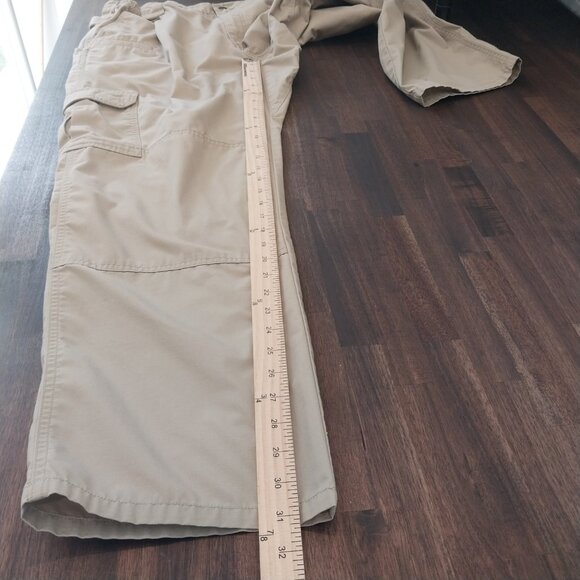 5.11 Tactical Cargo Pants Mens 36x32 Beige Khaki Utility Ripstop 74273 Workwear. - Picture 9 of 10